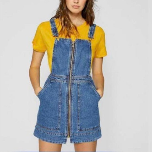 Stradivarius denim jumper dress - Picture 1 of 2